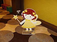 Yellow fairy with flowers - posters